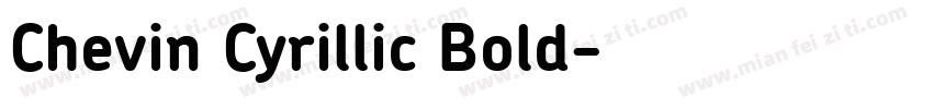 Chevin Cyrillic Bold字体转换